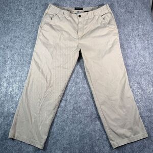 ScottEVest TEC Pants Mens 40x30 Fits 36x28 Beige Magnetic Pockets Nano Tiny Rip